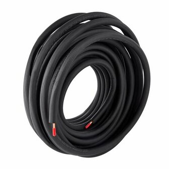 Aircotube koelleiding geisoleerd zwart &Oslash; 3/8&quot;