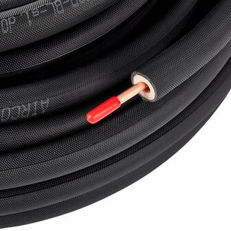 Aircotube koelleiding geisoleerd zwart &Oslash; 3/8&quot;