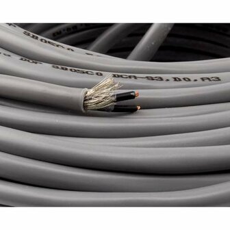 Dynamic stuurstroomkabel afgeschermd 2 x 0,75 mm&sup2; (rol van 100 meter)