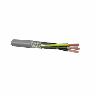 Dynamic stuurstroomkabel afgeschermd 2 x 1,0 mm&sup2; (rol van 100 meter)
