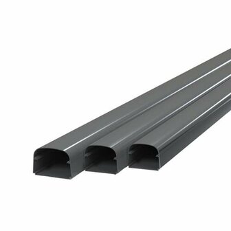 Tecnosystemi Optima leidinggoot T135 lengte van 2m (135 x 82mm) Antraciet RAL7016