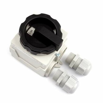 Sontheimer werkschakelaar compact 3-polig 25A IP65 met 2x M20 wartels
