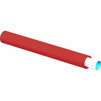 Uponor Uni Pipe Plus meerlagenbuis 16 x 2,0 mm, in mantelbuis (rood) 25/20, rol a 75 m