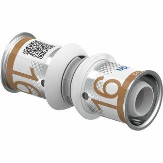 Uponor S-Press Plus koppeling 16 x 16 mm, 2x pers, PPSU