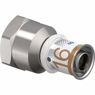 Uponor S-Press Plus schroefbus 16 x Rp1/2&quot;, pers x binnendraad, messing