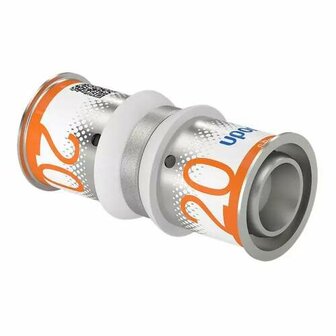 Uponor S-Press Plus koppeling 20 x 20 mm, 2x pers, messing