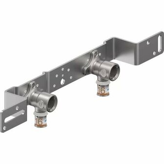 Uponor S-Press Plus muurplaat 16 x Rp1/2&quot;, pers x binnendraad, hoh=150 mm