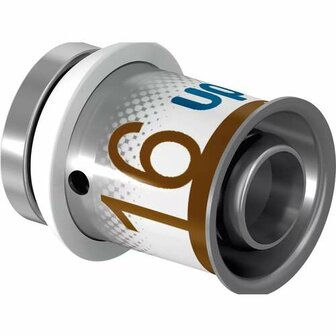 Uponor S-Press Plus eindkap 16 mm, pers, messing