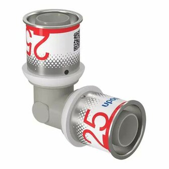 Uponor S-Press Plus knie 90&ordm; 25 x 25 mm, 2x pers, PPSU