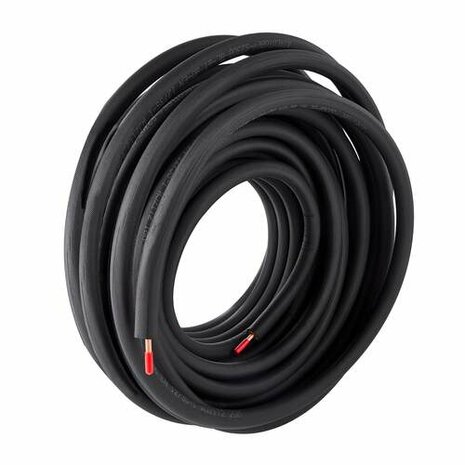 Aircotube koelleiding geisoleerd zwart Ø 3/8"