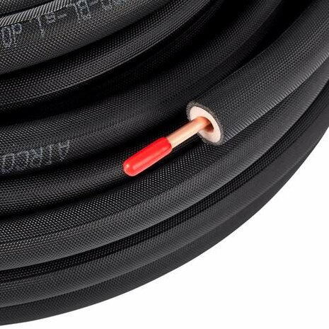 Aircotube koelleiding geisoleerd zwart Ø 3/8"