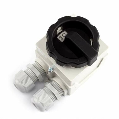 Sontheimer werkschakelaar compact 3-polig 25A IP65 met 2x M20 wartels
